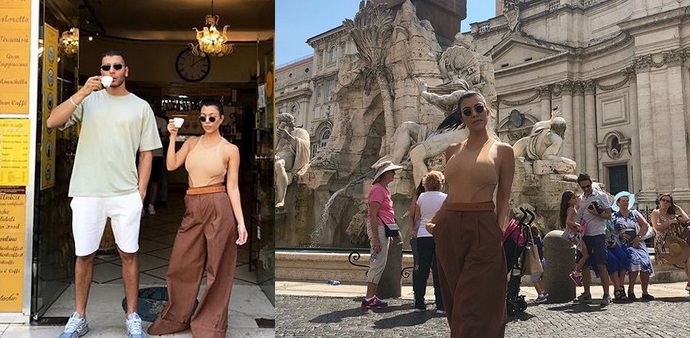 Kourtney Kardashian in Younes na romantičnih počitnicah v Italiji