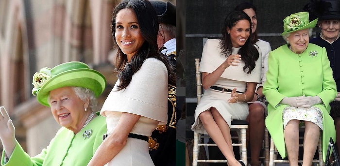 Kraljica nezadovoljna z oblačili Meghan Markle