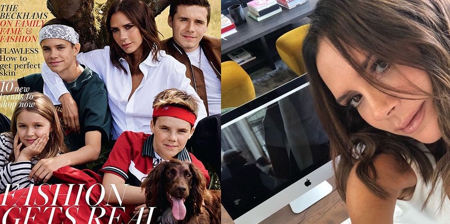 Družina Beckham na naslovnici Vogua