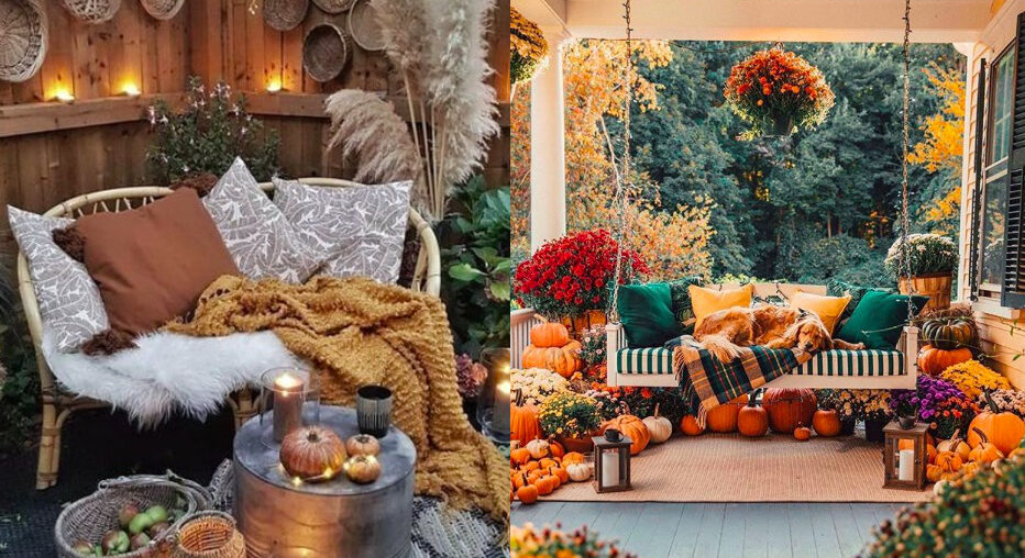 Urejen balkon tudi v jesenskem času